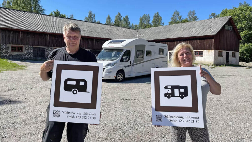 Sweden's most affordable parking for motorhomes is in Axmar Bruk