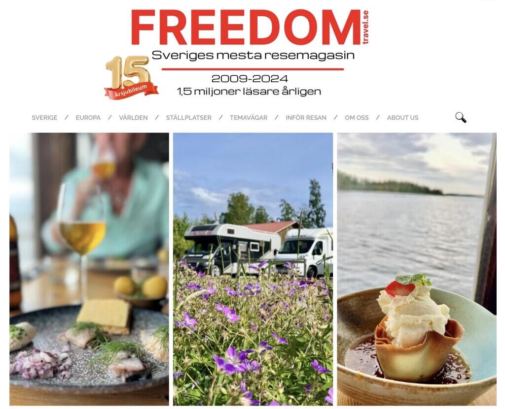 Toppbetyg till Axmar Brygga i resemagasinet Freedom Travel.