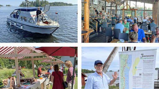 Båtturer i skärgården på Axmar Bruksdag
