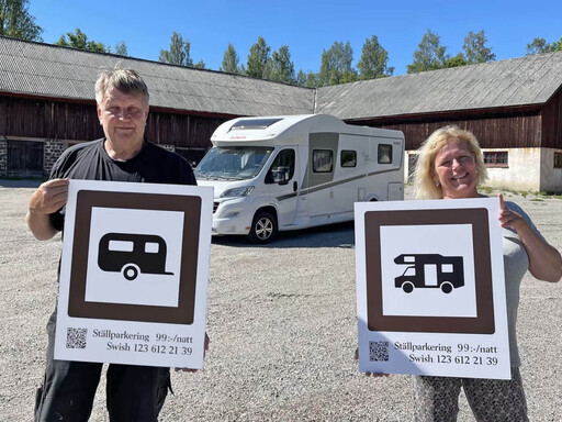 Sweden's most affordable RV parking at Axmar Bruk
